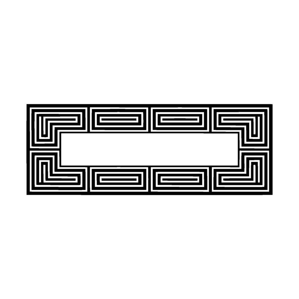 Geometric Deco Frame, Minimalist, Elegant Border, Composition vector