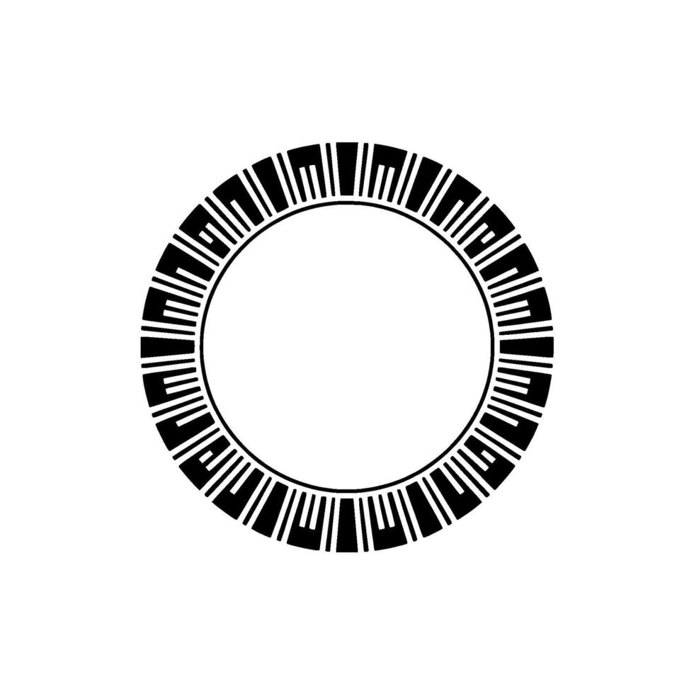 Geometric Circle Motif, Minimalist, Circular Pattern - Abstract vector