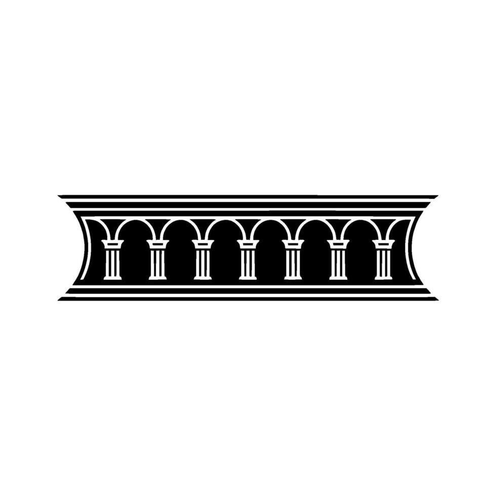 Classical Arch Motif, Elegant Border vector