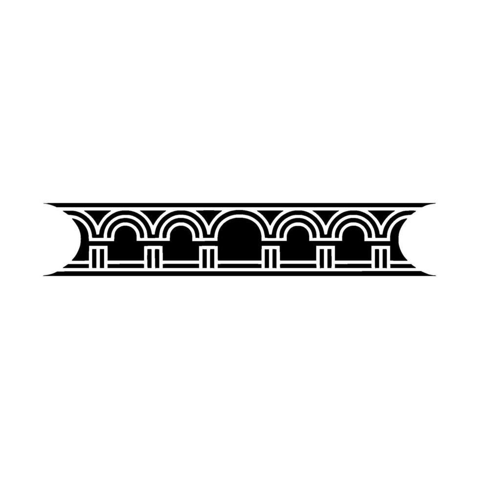 Art Deco Border Geometric Ornamentation, Elegant vector
