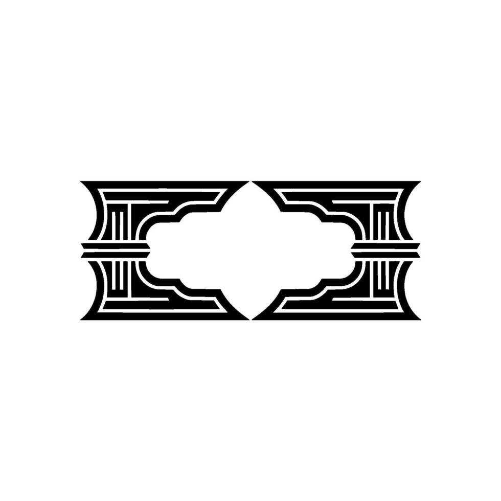 Geometric Deco Frame, Minimalist - Illustration vector