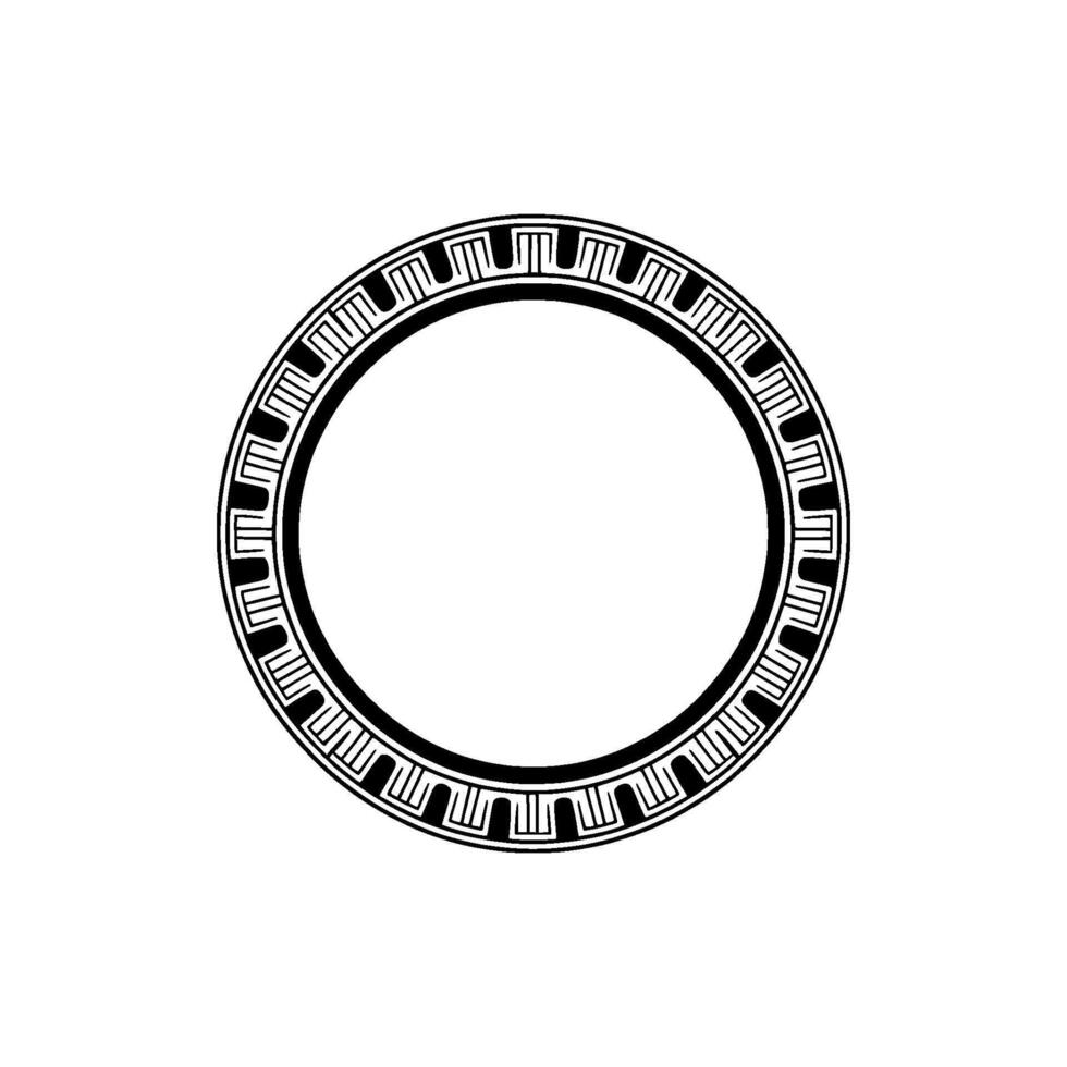 Geometric Circle Frame, Minimalist, Circular Motif - Pattern vector