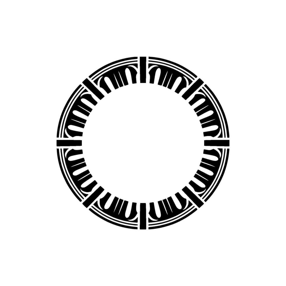 Geometric Circle Frame, Art Deco Inspired, Minimalist - Art deco vector