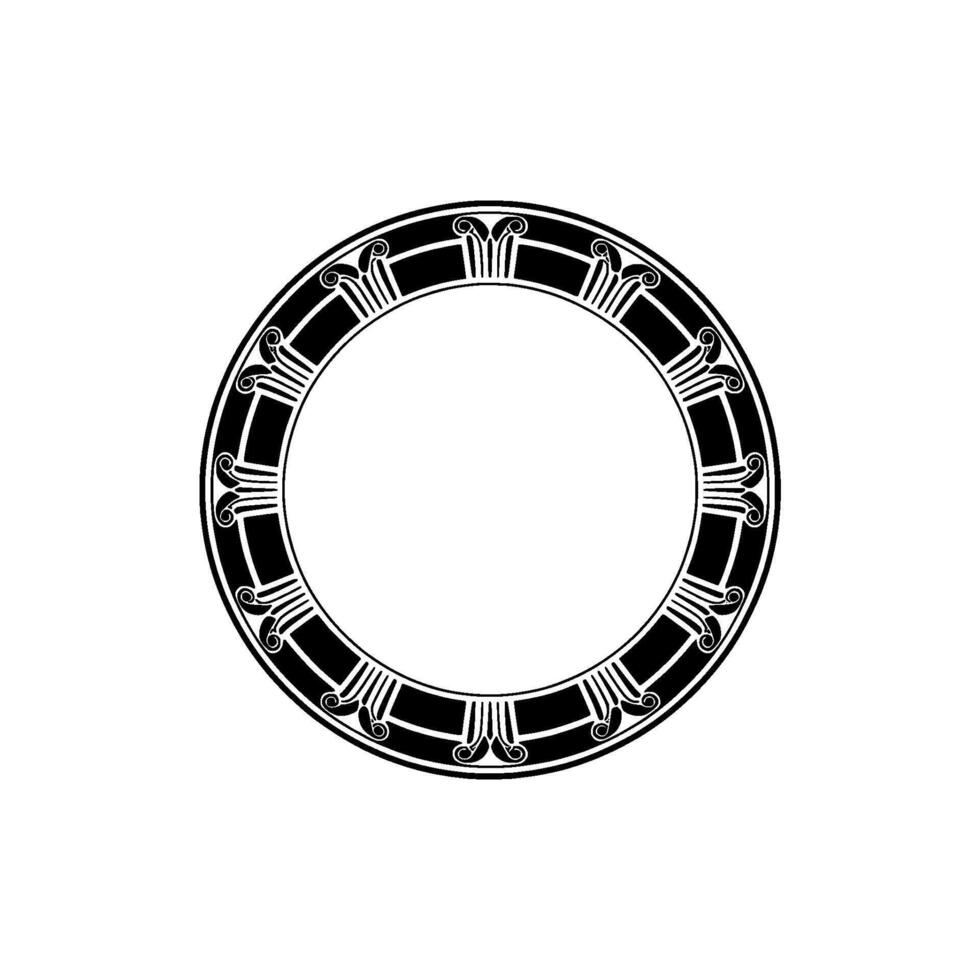 Elegant Circular Ornament, Classical, Minimalist Backdrop vector