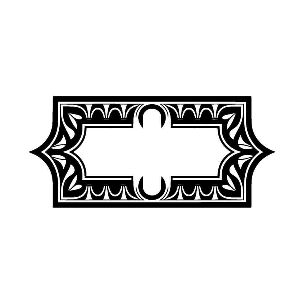 Art Deco Ornament Border, Elegant Element - Vintage vector