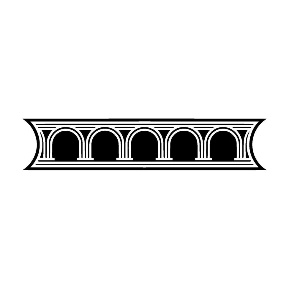 Geometric Archway, Minimalist, Vintage Aesthetic vector
