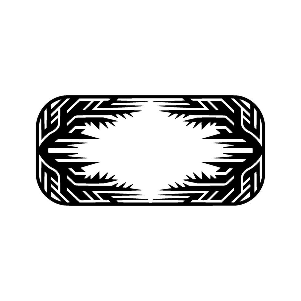 Geometric Deco Frame, Minimalist, Abstract Pattern vector