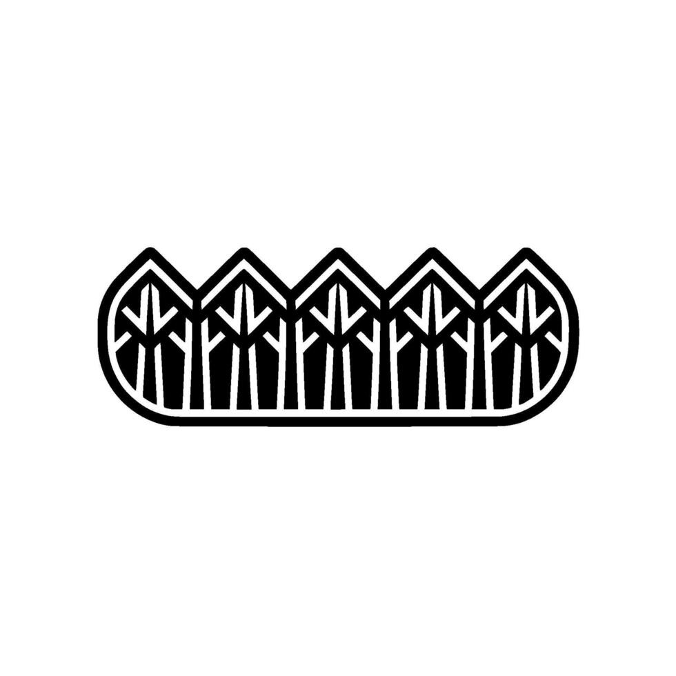 Stylized Forest Crest, Minimalist Emblem vector