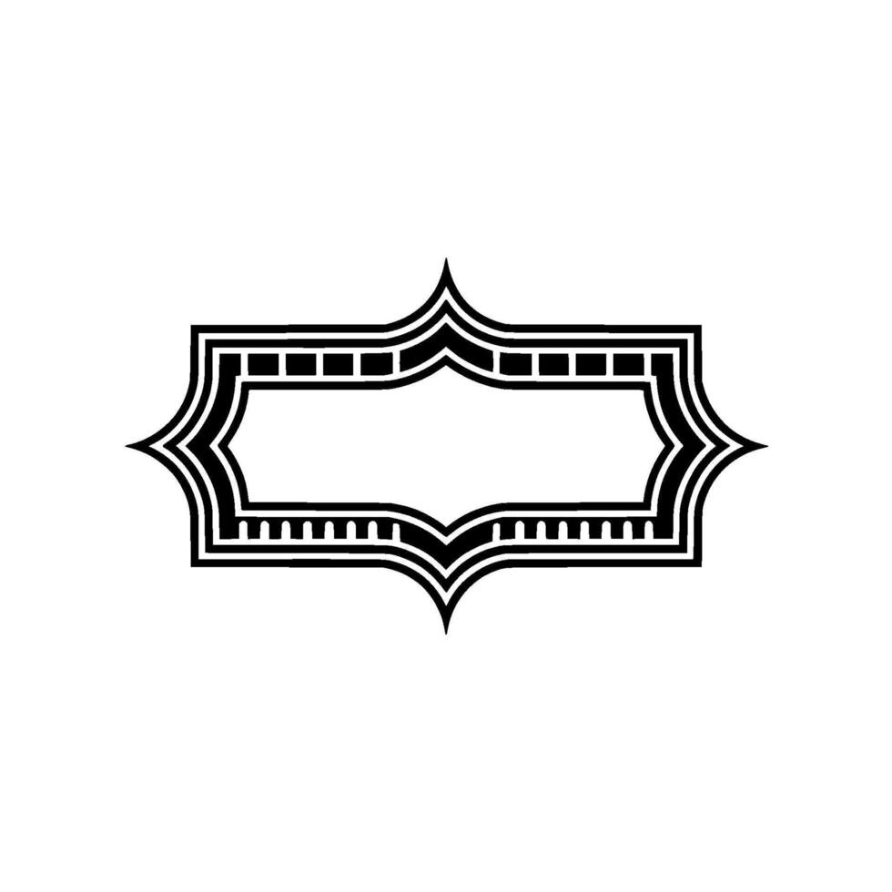 Art Deco Frame, Elegant Border, Vintage, Minimalist, Retro vector