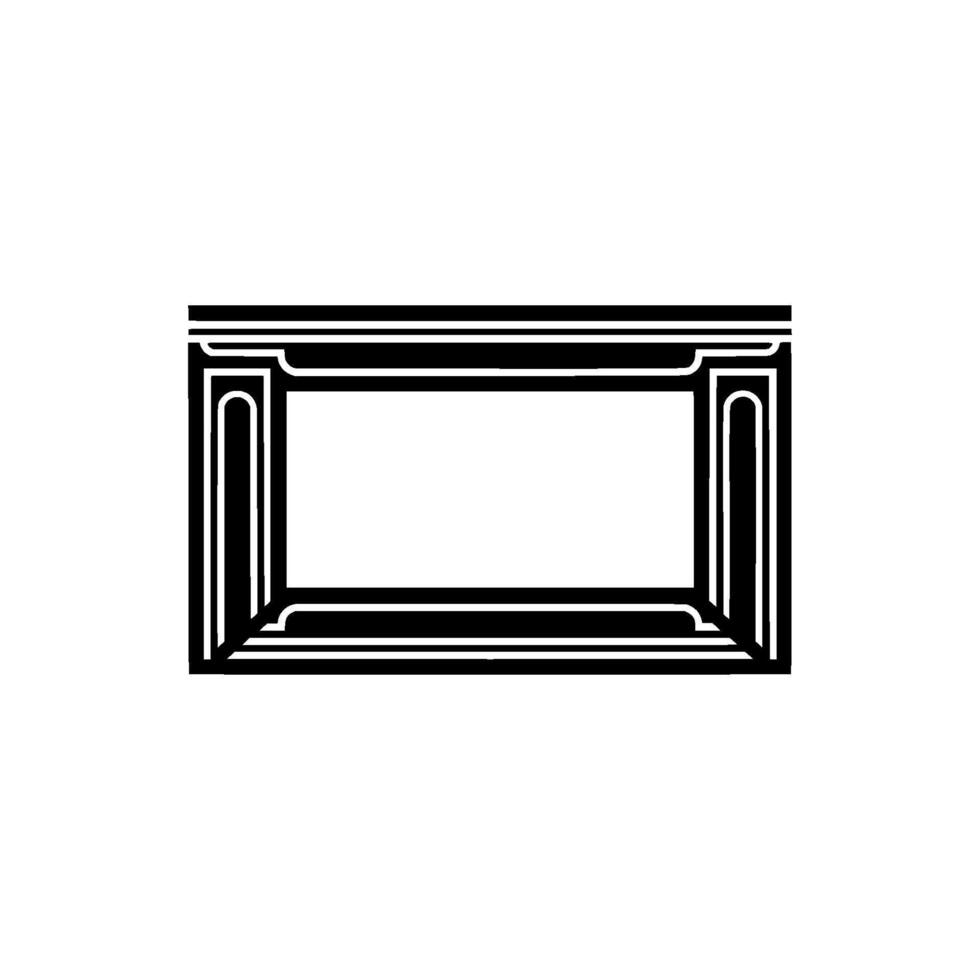 Geometric Frame, Minimalist, Elegant Composition vector