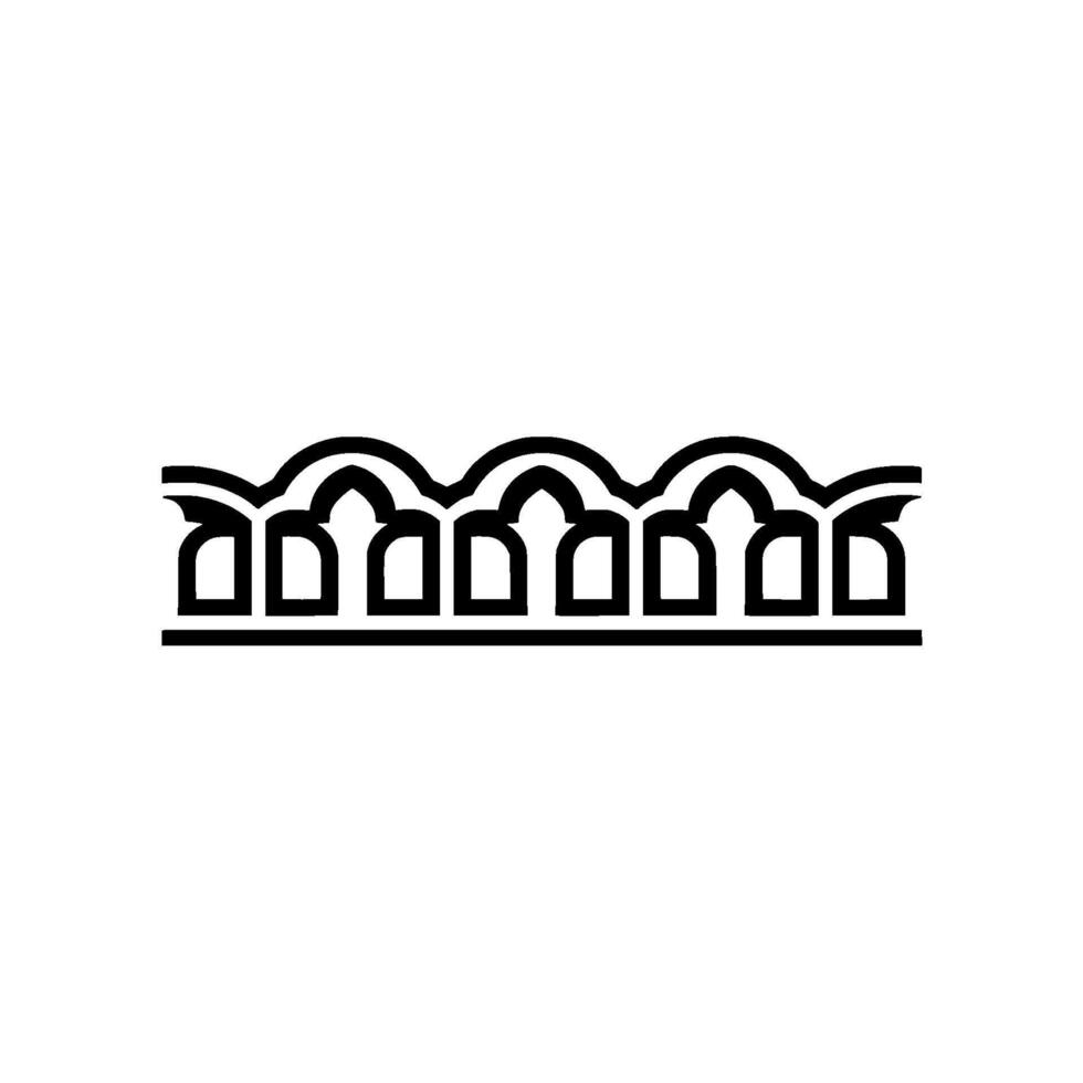 Geometric Wave Border, Minimalist, Textured Pattern vector