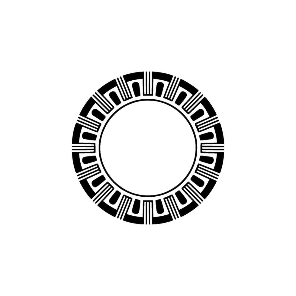 Geometric Circle Frame, Minimalist, Circular Motif - Modern vector