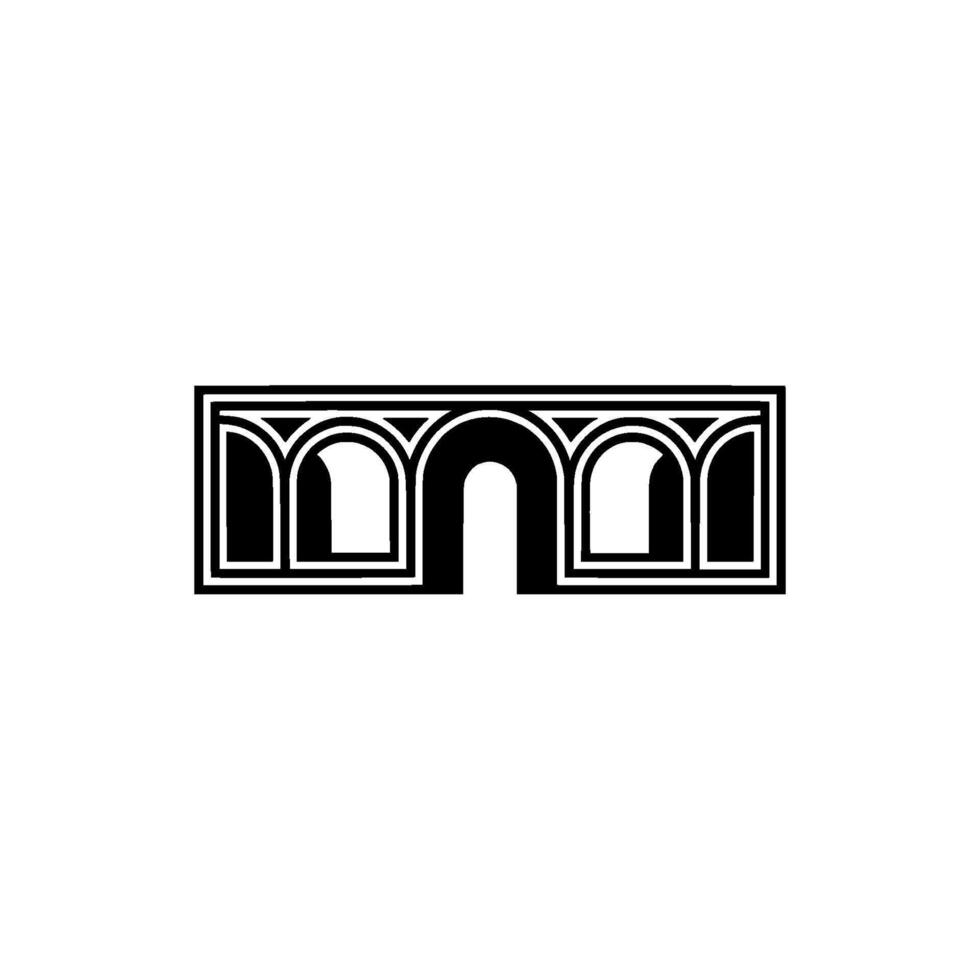 Geometric Archway, Minimalist, Modern Emblem, Minimalism vector