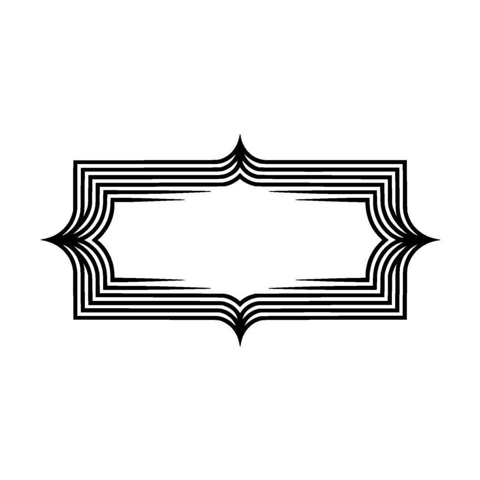 Elegant Deco Border, Minimalist, Vintage Aesthetic vector