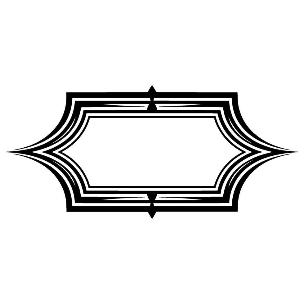 Art Deco Ornament, Elegant Border, Vintage Element, Geometric vector