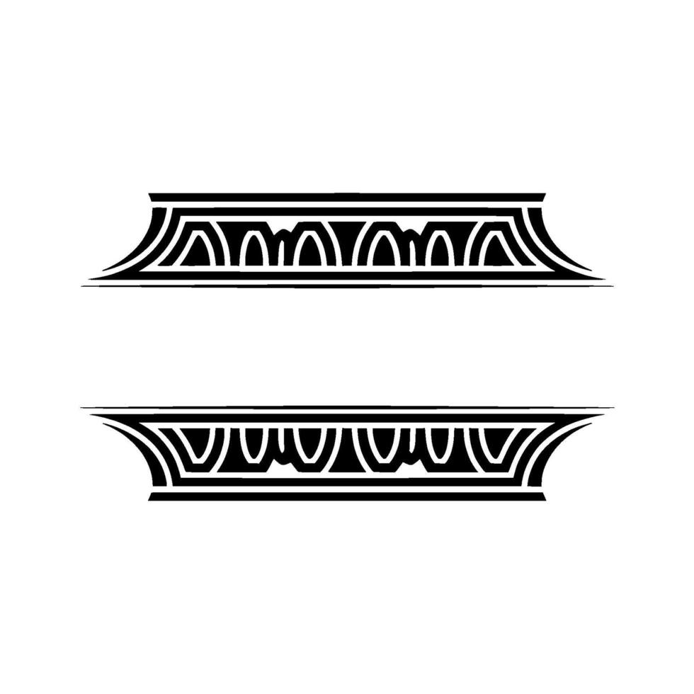 Geometric Deco Border, Elegant Elements vector