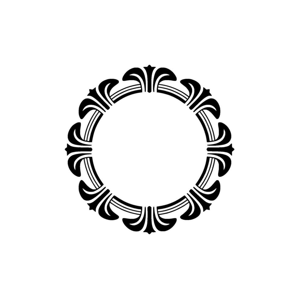Intricate Circular Ornament, Vintage, Elegant Border vector