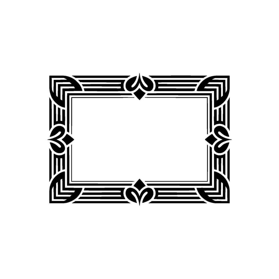 Art Deco Frame, Elegant Border, Geometric, Vintage Style vector