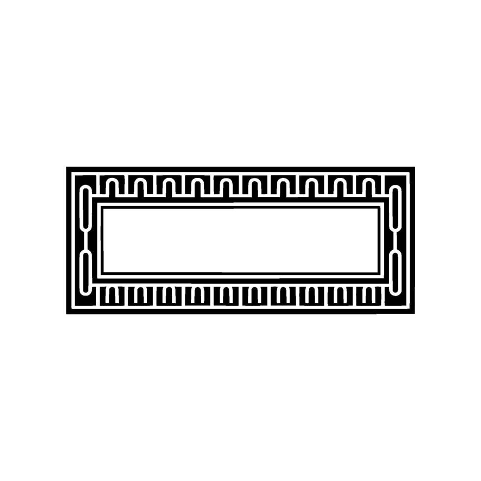 Art Deco Geometric Border, Elegant Element, Artdeco vector