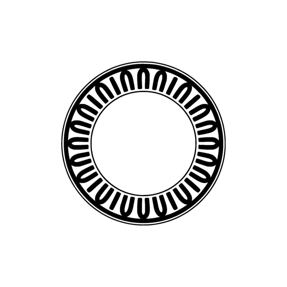 Geometric Circle Motif, Minimalist, Circular Pattern - Outline vector