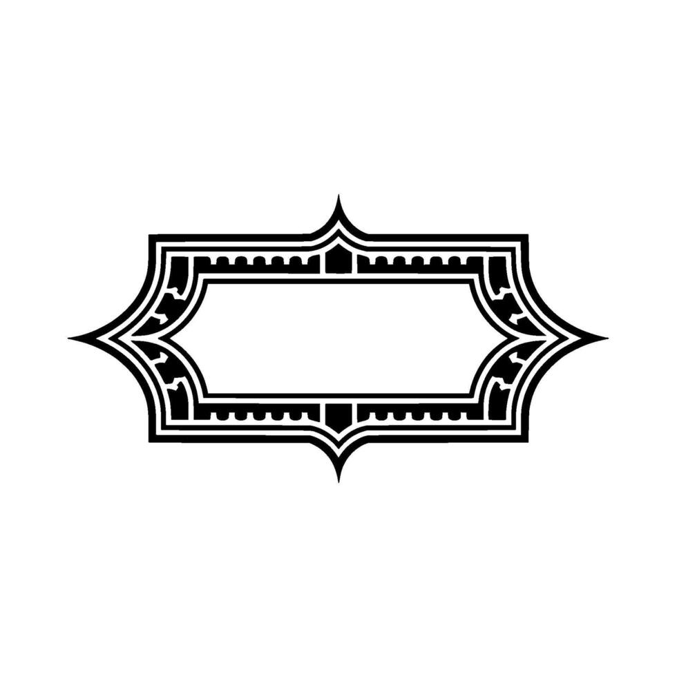 Art Deco Ornament Border, Elegant Element, Pattern vector