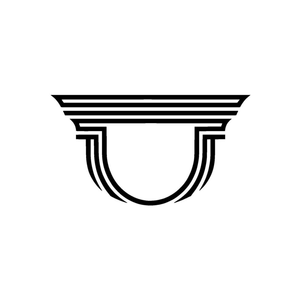 Geometric Upsilon Emblem, Minimalist vector