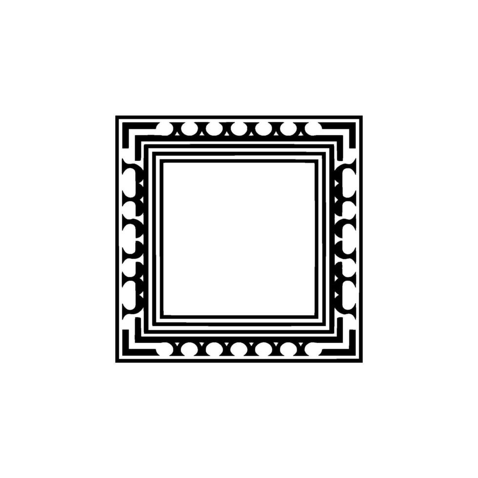 Geometric Frame, Minimalist, Elegant Border vector