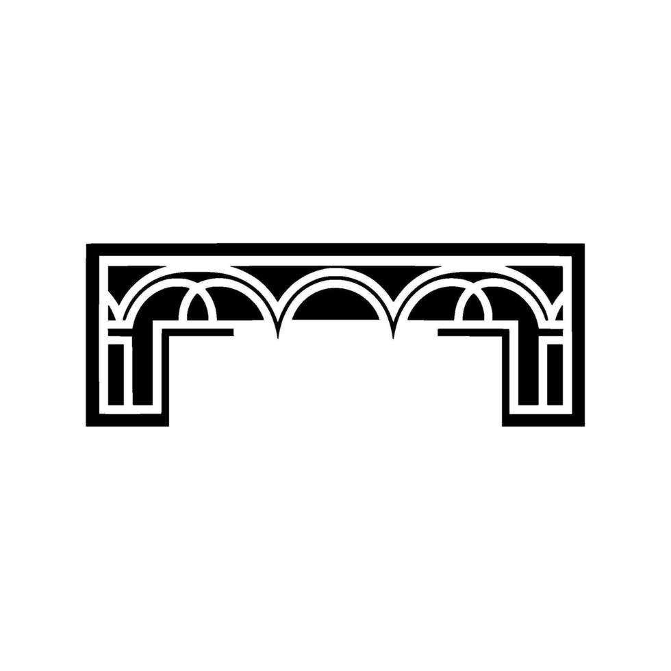 Art Deco Archway, Geometric Ornamentation, Vintage - Retro vector