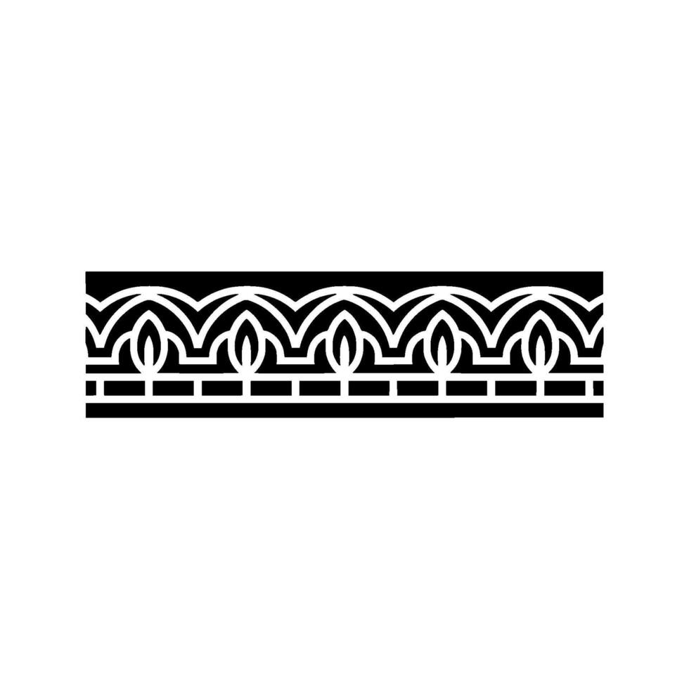 Art Deco Border Geometric Ornamentation, Elegant, Pattern vector