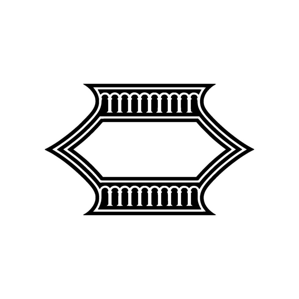 Art Deco Geometric Ornament, Silver Gradient Background vector