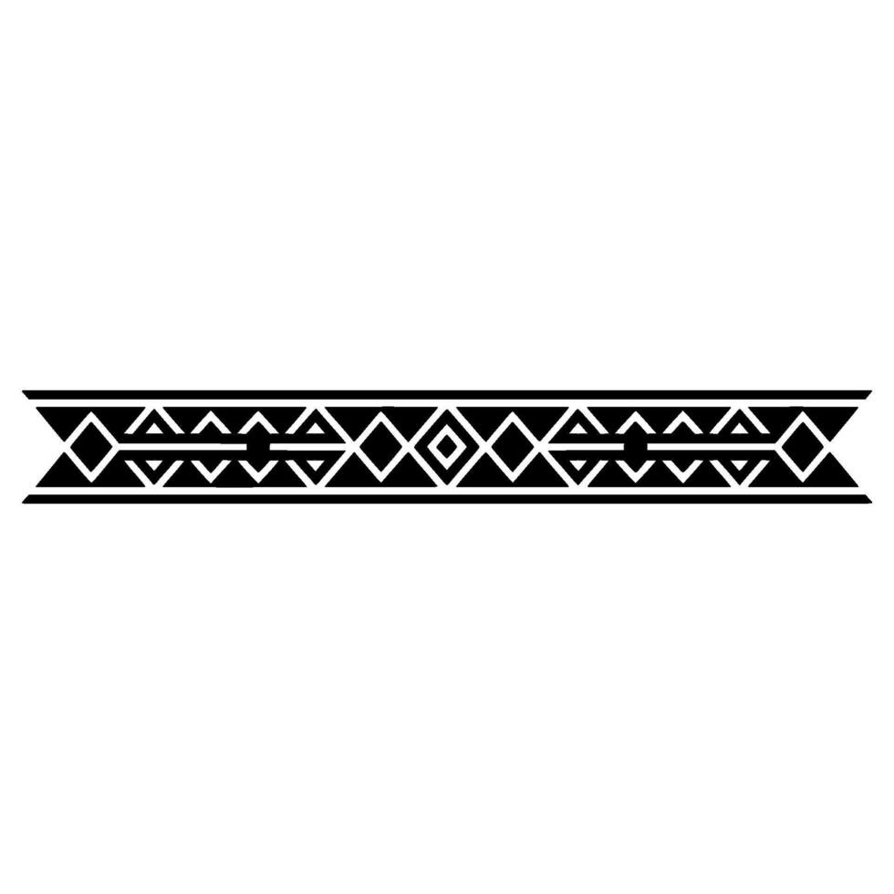 Geometric Tribal Border, Art Deco Style vector