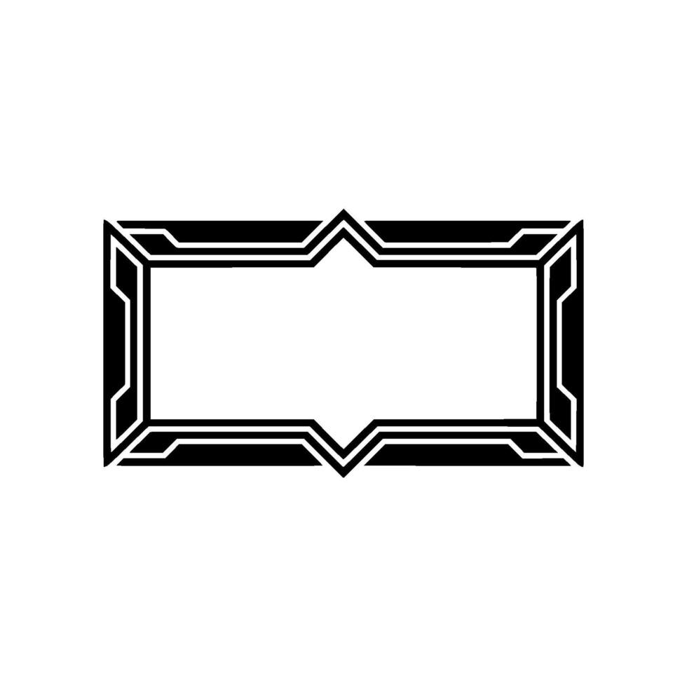 Geometric Deco Frame, Minimalist - Modern vector