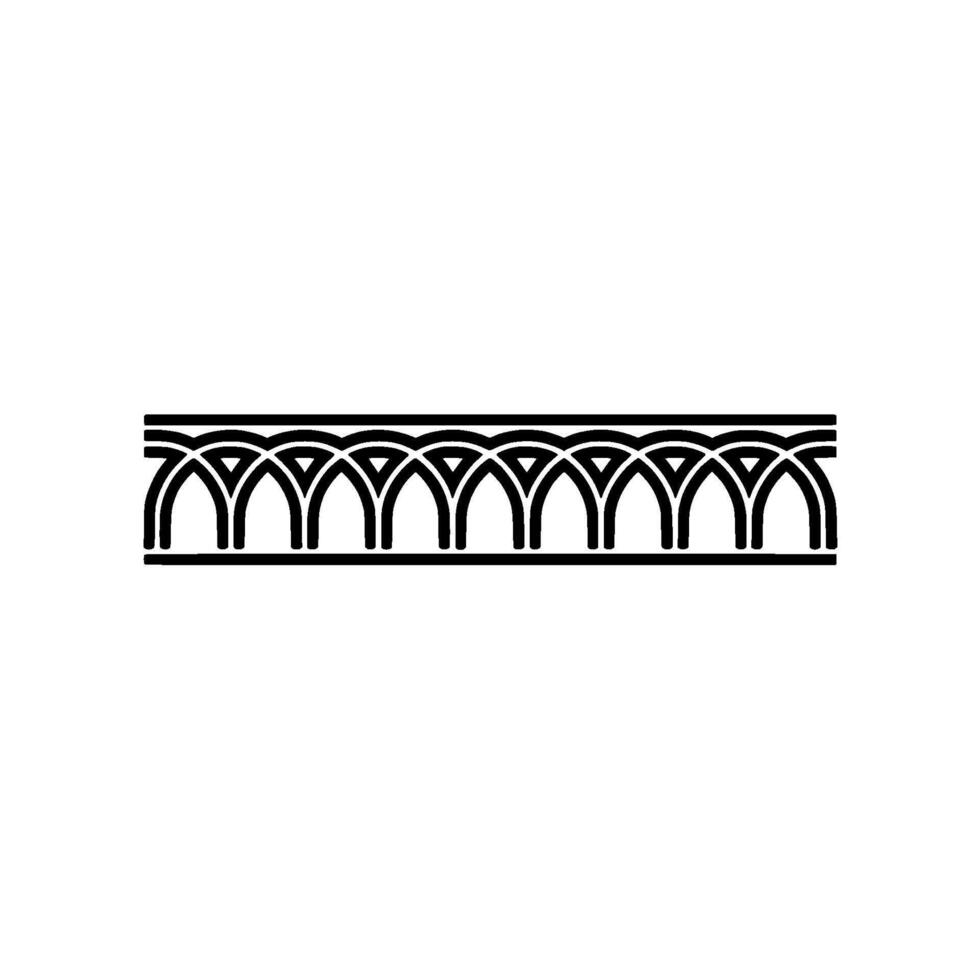 Elegant Arch Border, Vintage Element vector