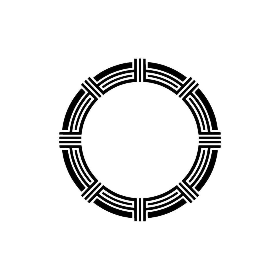 Geometric Circle Frame, Minimalist, Circular Motif, Abstract vector