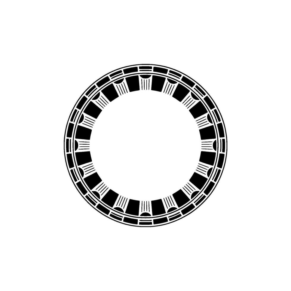 Geometric Portal, Minimalist Circle, Abstract vector