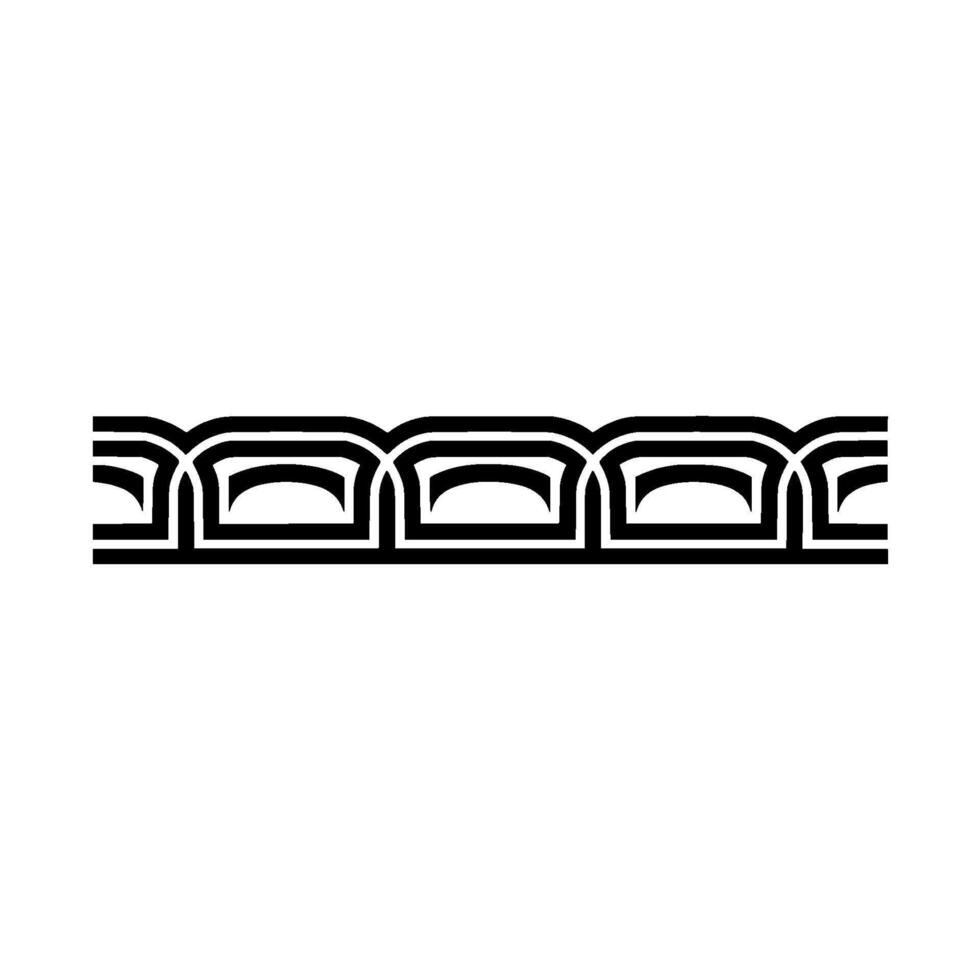 Geometric Border, Minimalist, Modern Pattern vector