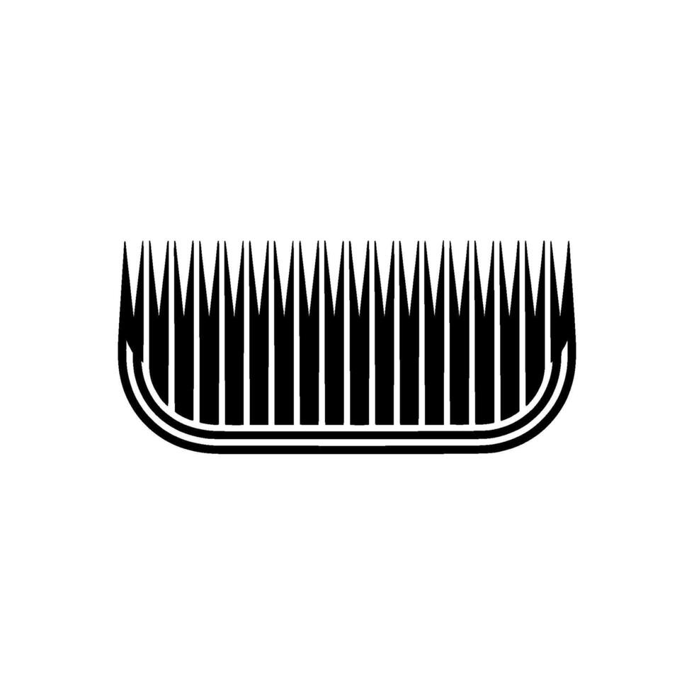 Minimalist Comb, Modern, Clean Silhouette vector