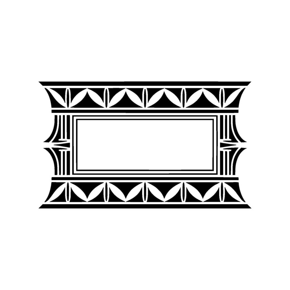Art Deco Frame, Geometric Ornament, Vintage, Elegant Border vector