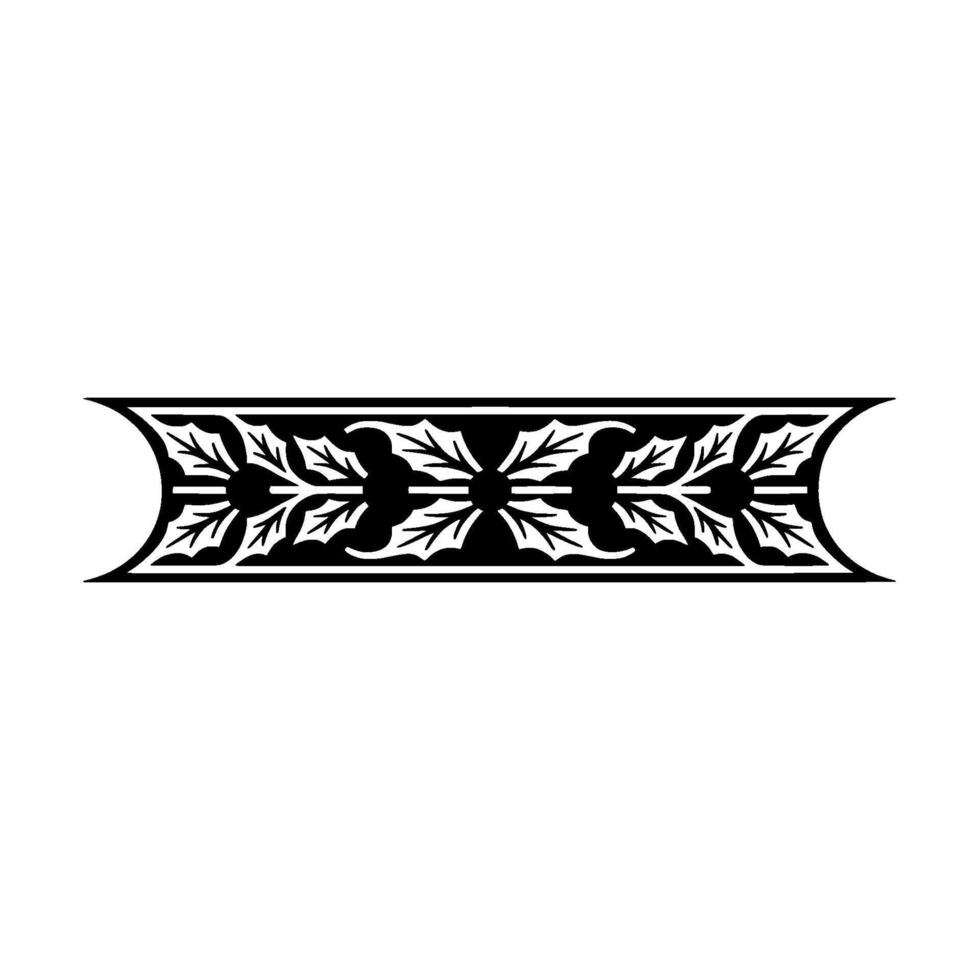 Intricate Ornamental Border, Vintage Style vector