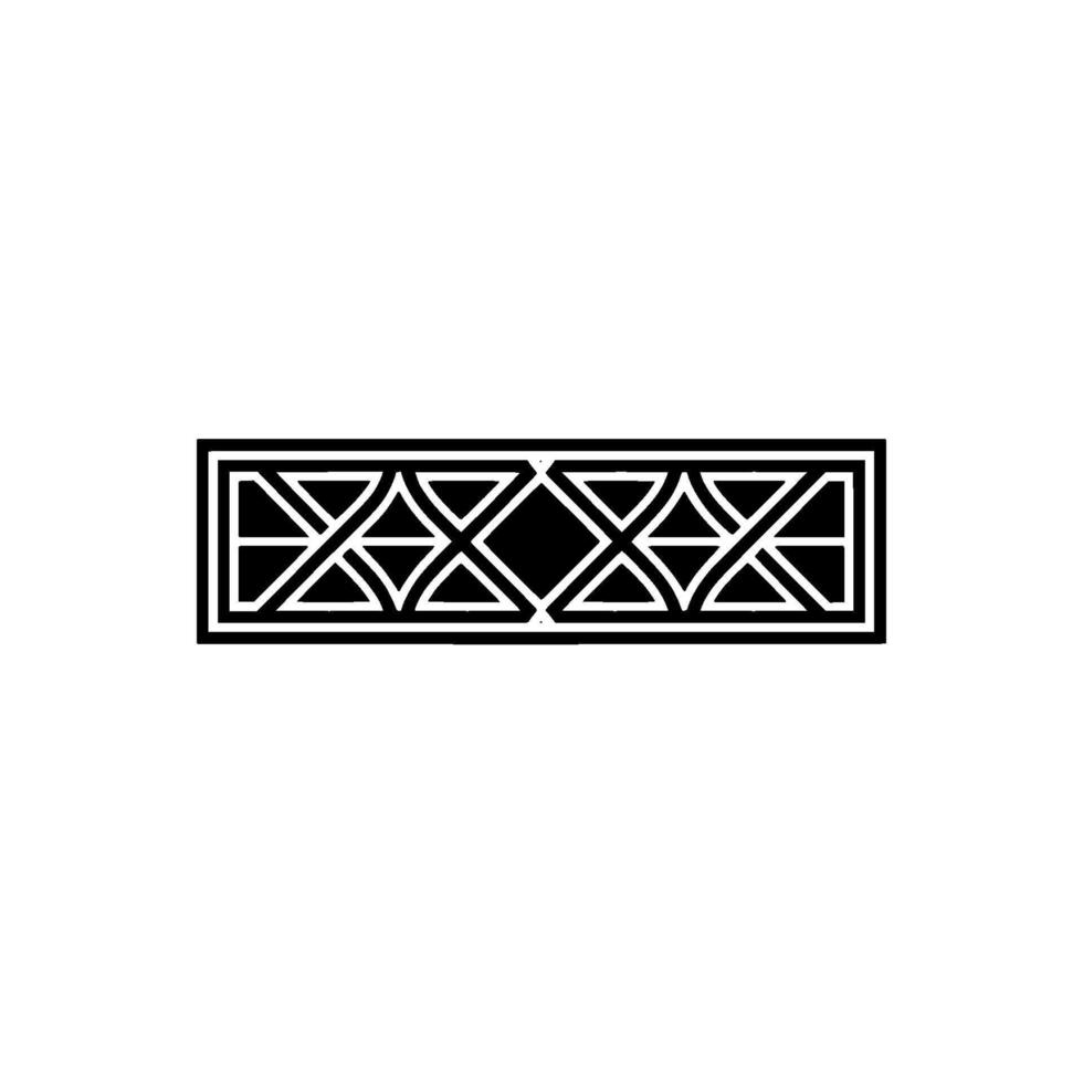 Geometric Deco Border, Elegant Pattern vector