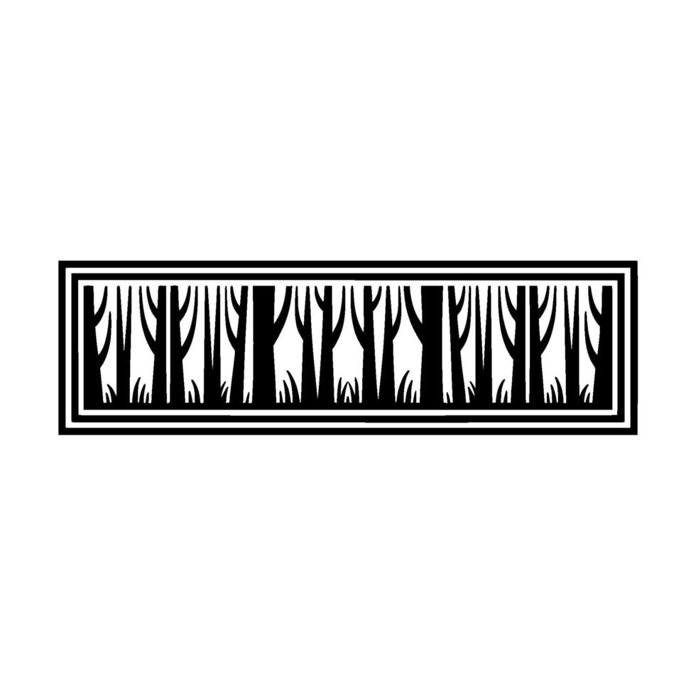 Minimalist Forest Silhouette, Geometric Texture vector