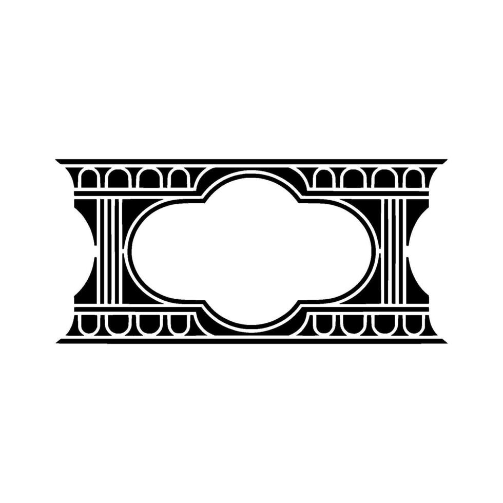 Art Deco Ornament, Geometric Border, Elegant vector