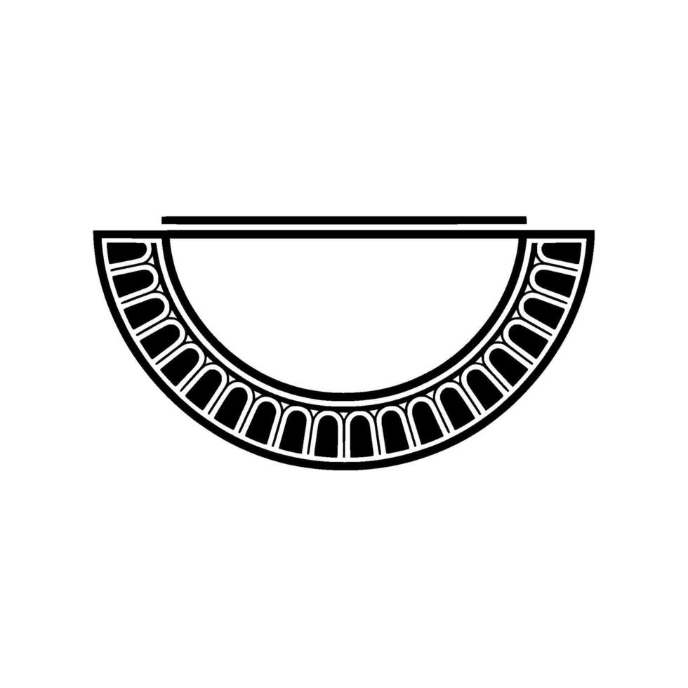 Geometric Crescent Moon, Minimalist vector