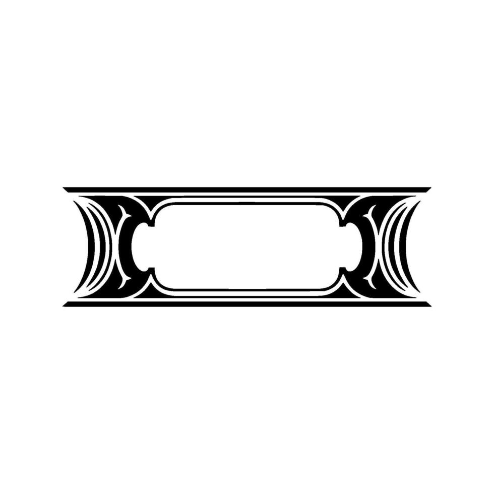 Art Deco Ornament, Elegant Border, Vintage, Decorative vector