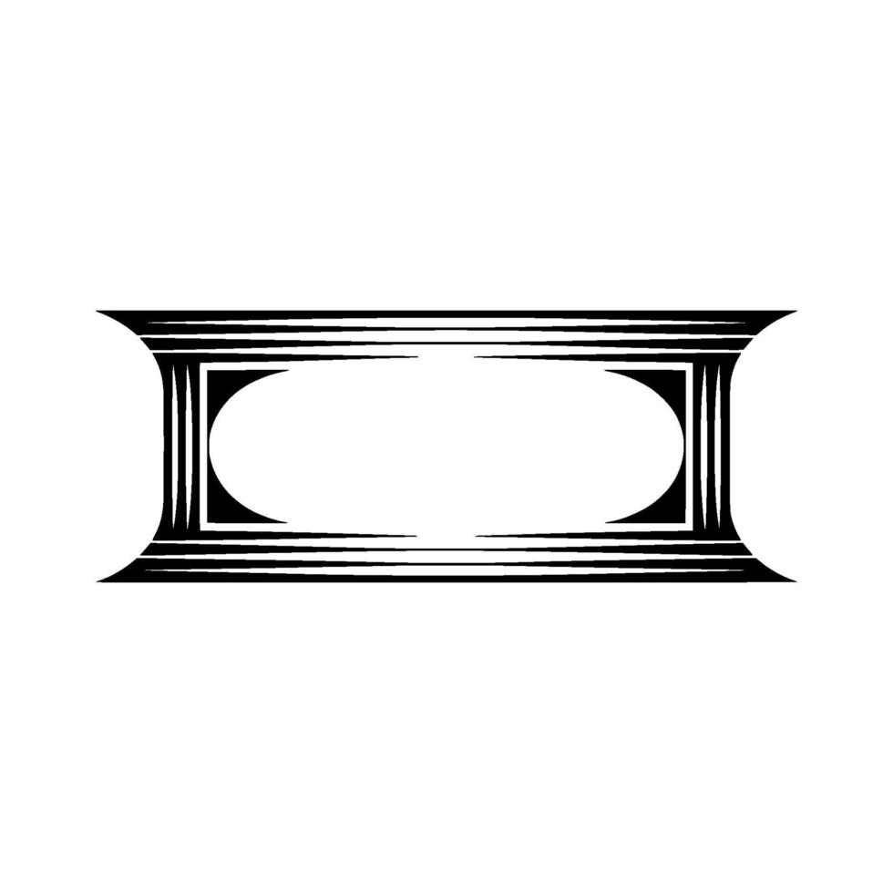 Geometric Frame, Minimalist, Elegant Outline, Minimalism vector