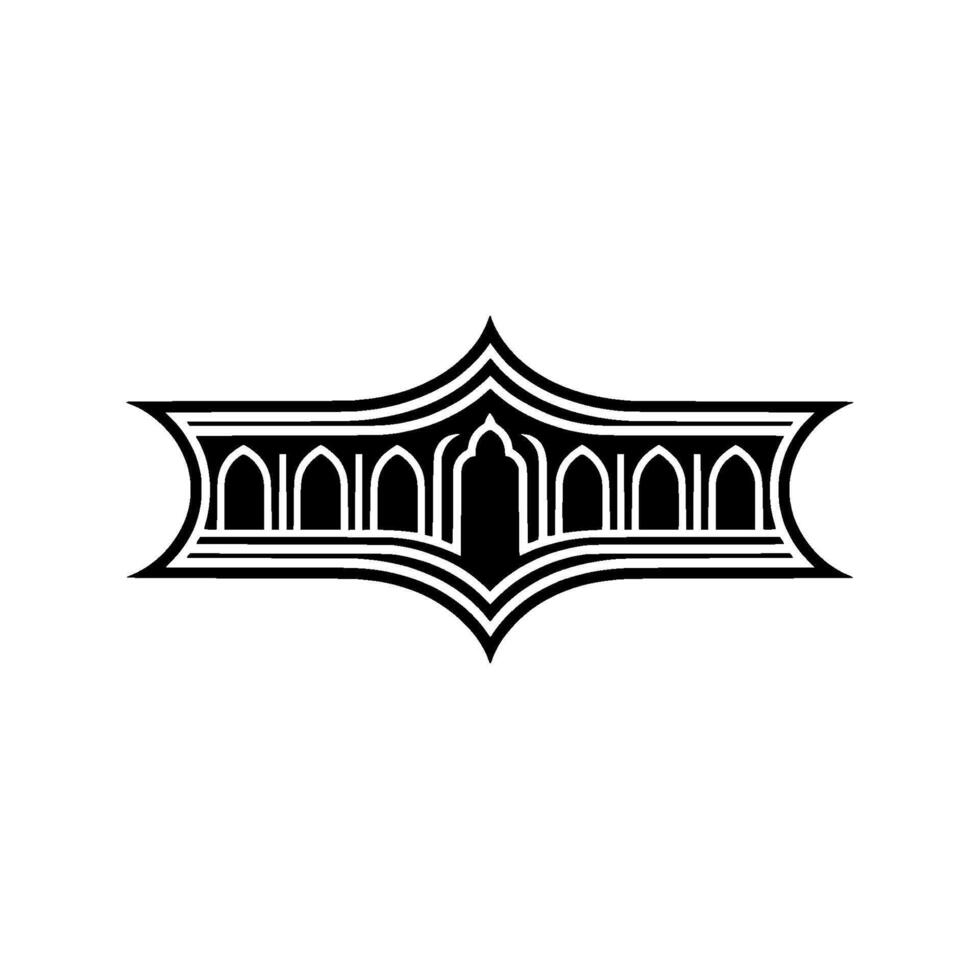 Art Deco Emblem, Geometric Ornament, Vintage vector
