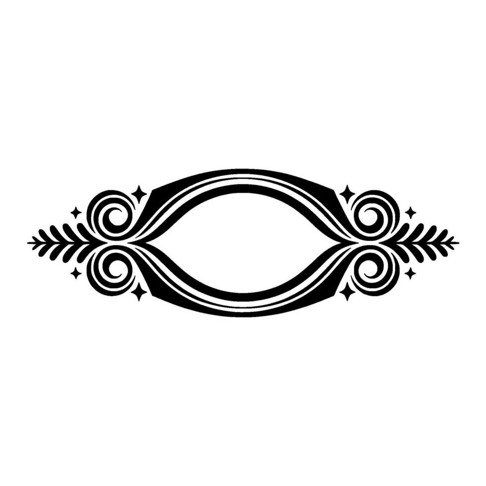 Elegant Ornamental Border, Vintage Element vector