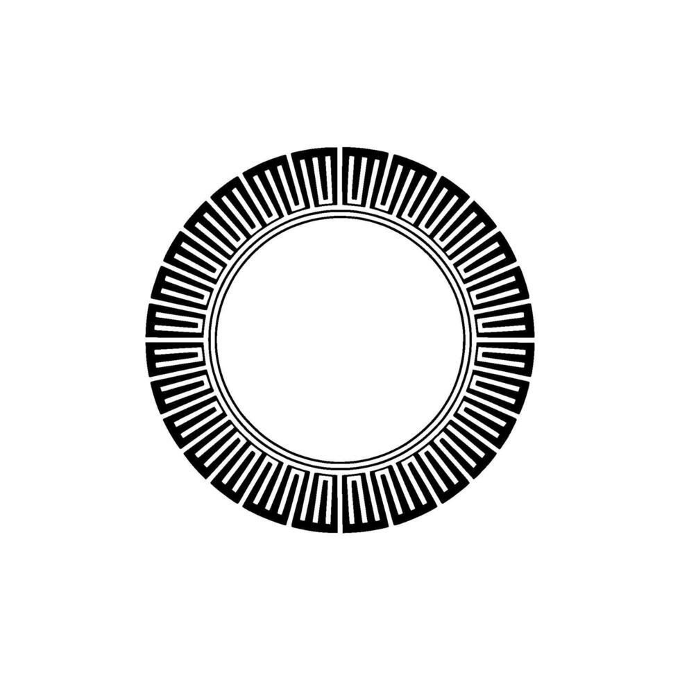 Geometric Circle Pattern, Minimalist, Circular Motif, Modern vector