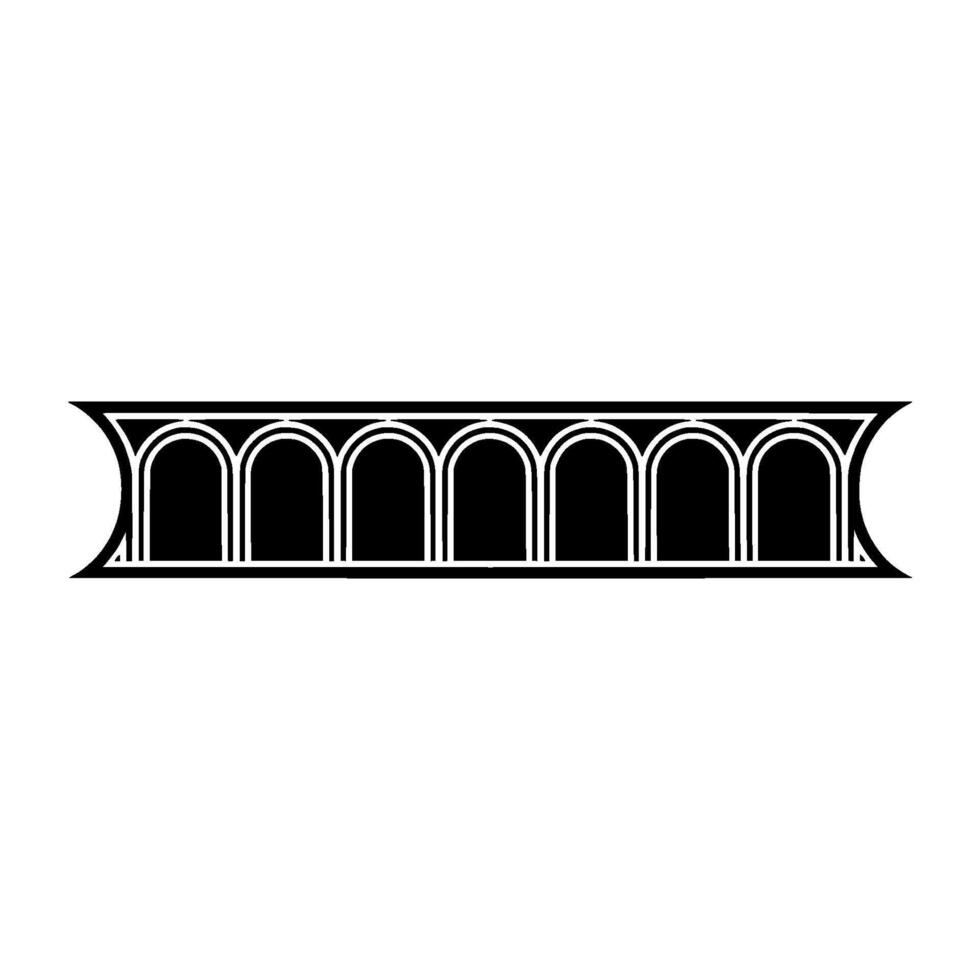 Geometric Archway, Minimalist, Retro Aesthetic vector