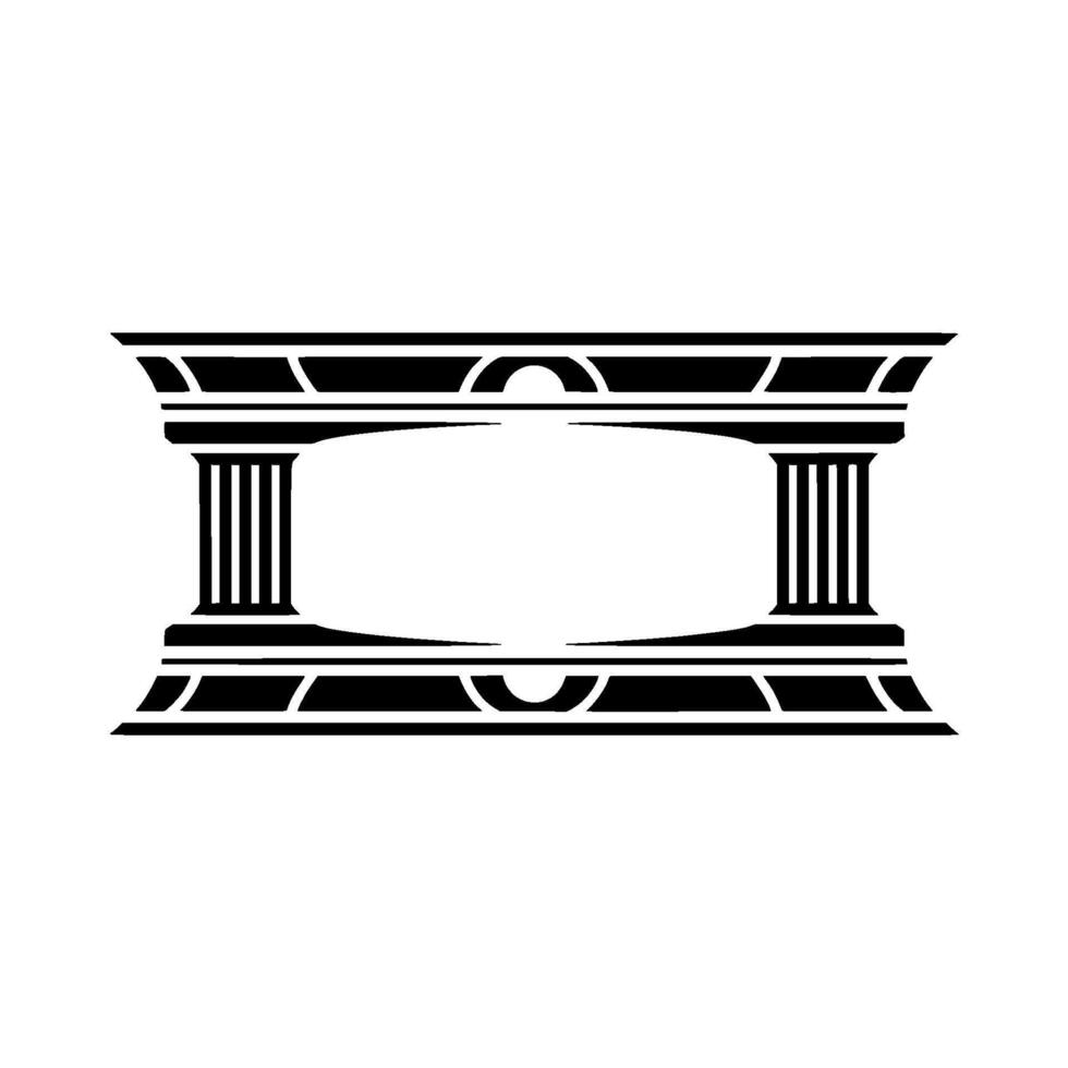 Classical Arch Frame, Minimalist, Elegant Border vector